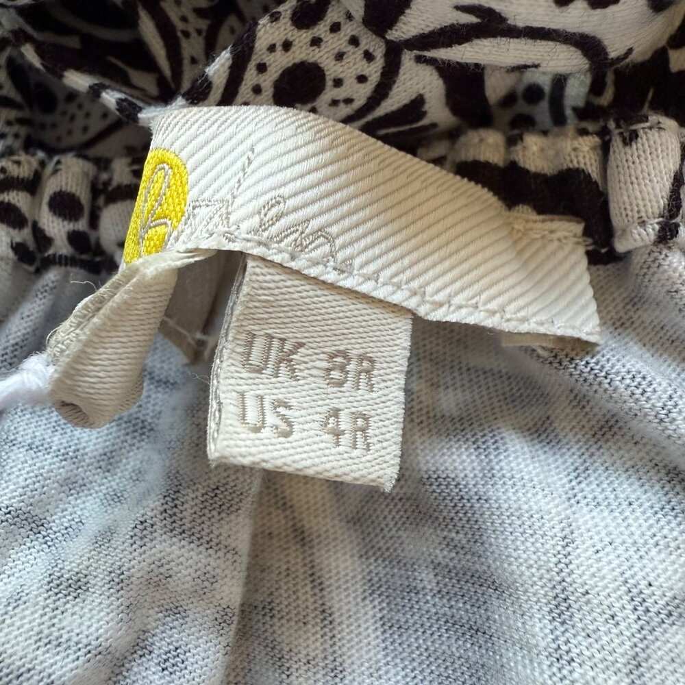 Boden Size 4 NEW Black & White Geo Print Deep V-Neck Tie Back Jersey Maxi Dress - Picture 13 of 16